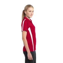 Sport-Tek® Ladies' PosiCharge® Micro-Mesh Colorblock Polo -Portwest Shop STLST685@2
