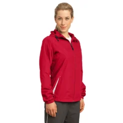 Sport-Tek® Ladies' Colorblock Hooded Raglan Jacket