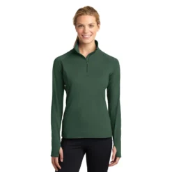 Sport-Tek® Ladies' Sport-Wick® Stretch 1/2-Zip Pullover