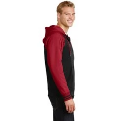 Sport-Tek® Sport-Wick® Varsity Fleece Full-Zip Hooded Jacket -Portwest Shop STST236@2