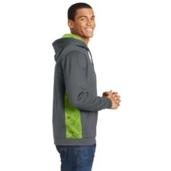 Sport-Tek® Sport-Wick® CamoHex Fleece Colorblock Hooded Pullover -Portwest Shop STST239@2