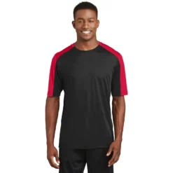 Sport-Tek® PosiCharge® Competitor™ Sleeve-Blocked V-Neck Tee