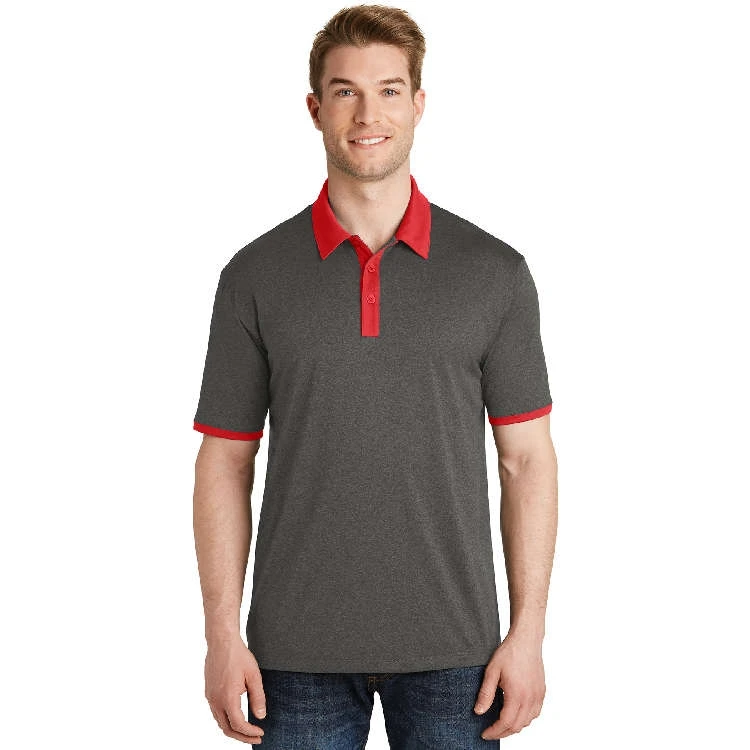 CLEARANCE Sport-Tek® Heather Contender™ Contrast Polo 1 CLEARANCE Sport-Tek® Heather Contender™ Contrast Polo
