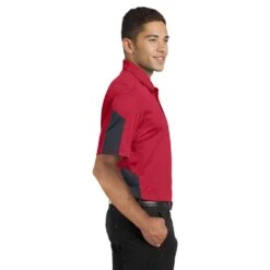 Sport-Tek® PosiCharge® Active Textured Colorblock Polo -Portwest Shop STST695@2