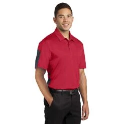 Sport-Tek® PosiCharge® Active Textured Colorblock Polo -Portwest Shop STST695@3