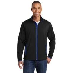 Sport-Tek® Sport-Wick® Stretch Contrast Full-Zip Jacket
