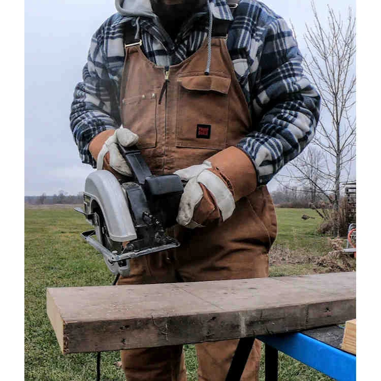 Tough Duck Palm Lined Cow Split Leather Fitters Glove 1 Tough Duck Palm Lined Cow Split Leather Fitters Glove