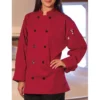 Uncommon Threads Moroccan 10 Black Button Twill Chef Coat