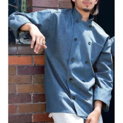 Uncommon Threads Chambray Cotton Twill Chef Coat