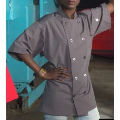 Uncommon Threads Specialist With Mesh Short Sleeve 10 Matching Button Chef Coat