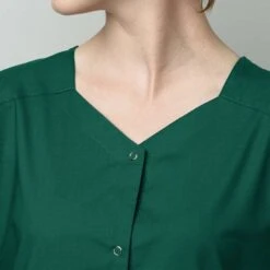 WonderWink WonderWORK Women's Short Sleeve Snap Front Top -Portwest Shop WK200@3