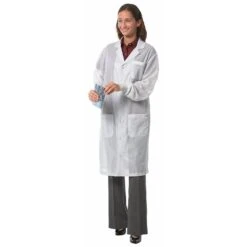 Worklon ESD Lapel Collar Lab Coat W/Anti-Stat Knit Cuffs - Work-Stat